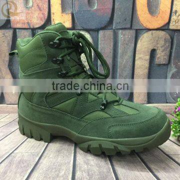 2016New style china green military boots hiking boots army boots