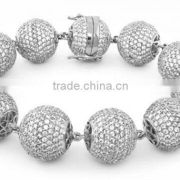 2014 Fashion CZ Bead Bracelet