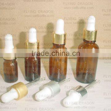 5ml10ml20ml30ml amber essential oil glass bottle with dropper or screw cap