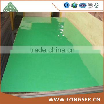 2.7mm High Glossy Green Polyester Overlaid Plywood
