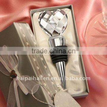 Customized crystal and zinc alloy bottle stopper
