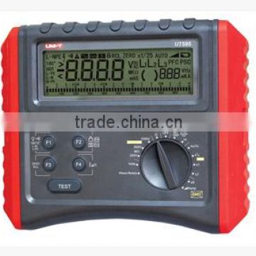 UNI-T UT595 RCD Phase Consequence Loop/Line Impedance Insulation Resistance Earthing Continuity Multifunction Meter Tester