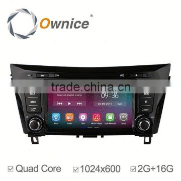 8" 2G 16G Ownice quad core RK 3188 Android 4.4 & Android 5.1 DVD GPS player for NISSAN X-TRIAL 2014 support TV OBD 3G HD