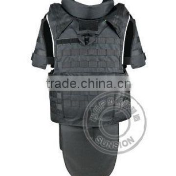 Bulletproof vest with quick release system and molle system