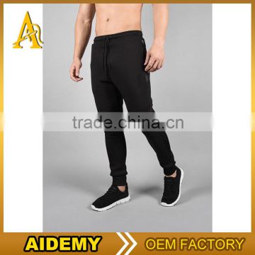 Mens Gym Jogger Pants Fleece Black sport trousers Fitness Sweatpants Fitted Joggers