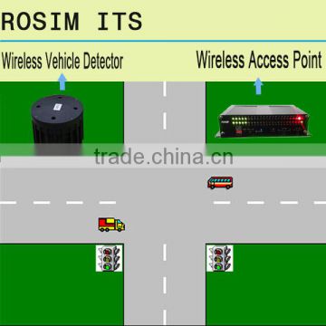 Rosim magnetic wireless vehicle detector speed sensor for traffic intersection management