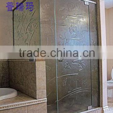 Patterned Tempered Glass Customized For your Shower Enclosure(PR-G16)