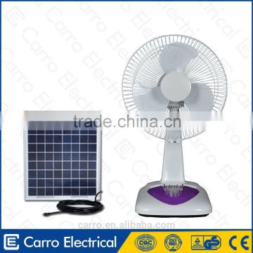 Carro Electrical 12inch 12v 13w electric table solar fan DC-12V12E