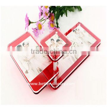 wholesale high quality clear acrylic silver picture frames