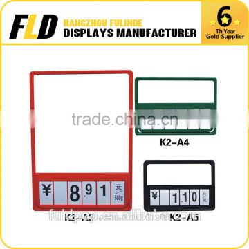 Promotional low price high quality security Price Ticket Board