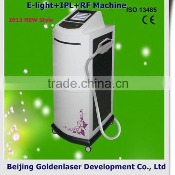 2013 Latest Design Beauty Equipment Lips Hair Removal E-light+IPL+RF Machine Pad Led Therapy Vascular Lesions Removal