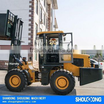 4WD All Terrain Forkklift 4x4 CPCY50 Rough Terrain Forklift for sale