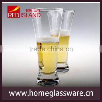 10oz Clear Pilserler beer glass for toasting