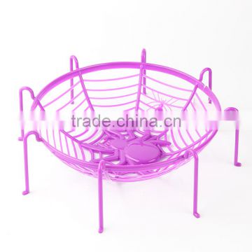 Eco-friendly Halloween Plastic Spider Basket