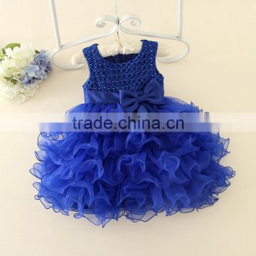 2017 wholesale children clothing usa girls party dresses tutu dress for 2 years old