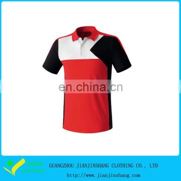 100% Polyester Sports Dri Fit Customized Colorblocked Polo Shirts Wholesale