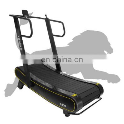 hot sale non-motorized self-generated home fitness equipment Home Gym equipmentTreadmill manual curved  running machine