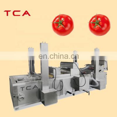 CE fully automatic fruit vegetable tomato washing processing machine