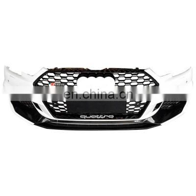 car bodikits PP ABS material Auto modified front bumper with grill  for Audi A4 B9 S4 new style bodykit 2017 2018 2019