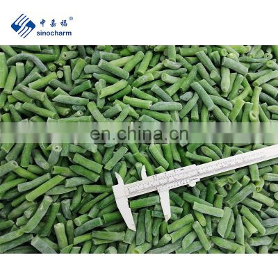 Sinocharm 2021 New Crop Top Grade IQF 2-4cm  Frozen Green Beans Cut high quality