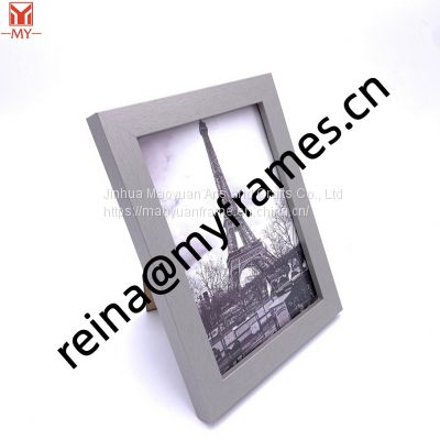 DF Minimalist Grey Rectangle Photo Frame Eiffel Tower Scenery Picture Frame