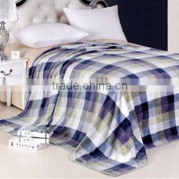 Soft and warm 100% polyester flannel blanket for factory