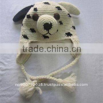 Animal Hat(White Bulldog)