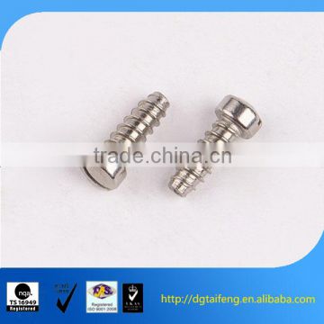 zinc plated raised-cheese slotted head self tapping screw
