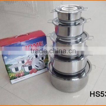 HS539 10pcs Stainless Steel Thailand Style Pot