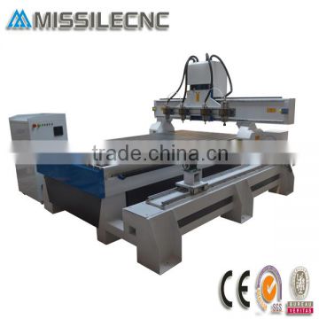 china jinan missile multihead cnc route machine with rotary axis