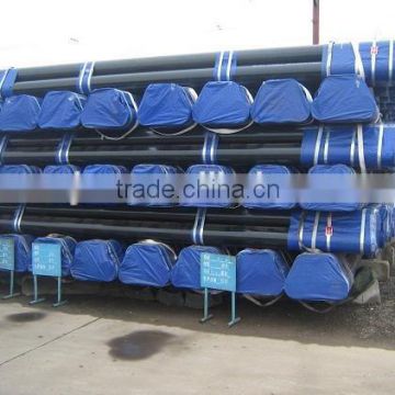 carbon seamless steel pipe with oil in the surface