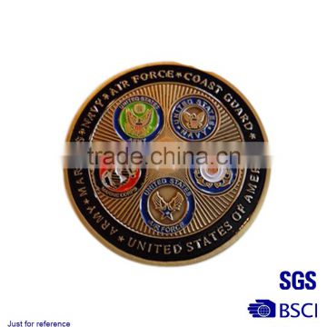 Custom produce medal coins, personalized custom logo name brand metal coin