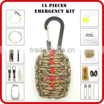high quality camping survival emergency tool kit