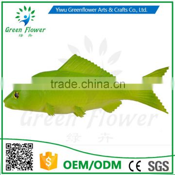 Greenflower 2016 Wholesale artificial PU fish Green carp China handmaking decoration