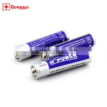 HJPOWER R03P zinc carbon 1.5V dry AAA battery