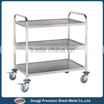 Stainless steel hotel service cart/Restaurant service trolley