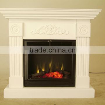 Real flame fireplace glass