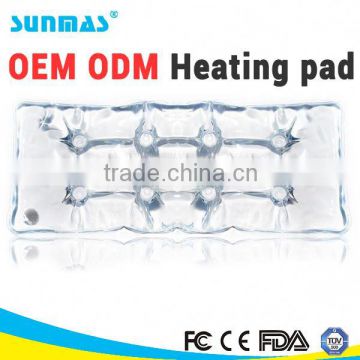 Sunmas OEM ODM Magic Reusable Heating pad FDA CE neck and shoulder heat pad