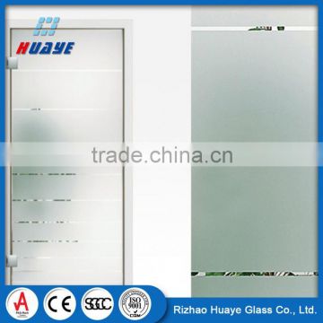 Alibaba China tempered frosted glass entry doors panels for building