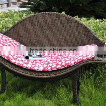 TZC-LO-009garden ridge outdoor furniture Of Hot Sa Environmental and economical PE wicker outdoor sun lounger with cheaper price