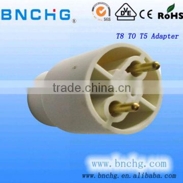 Hot Sales t8 to t5 adapter adaptor for fluorescent lamp