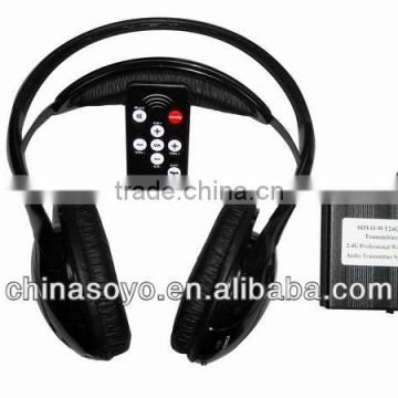 Silent Disco/party Uhf/2.4G/rf Wireless Headphone/headset With Transmitter TP-WT02