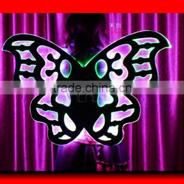Remote Control LED Wings Programmable LED Belly Dance Wings, Wireless DMX512 Dance Isis Wing