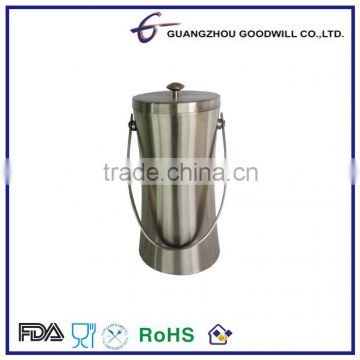 2.0L Stainless Steel ice bucket with lift and lid