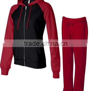 women's autumn and winter french terry track suit,cotton sportswear