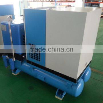11KW sand blasting industrial screw air Compressor with air dryer