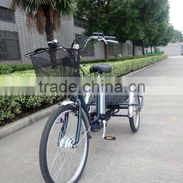 front 24inch 3 wheel adult big wheel electric tricycles