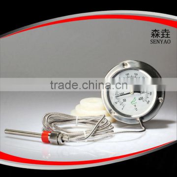 Gas Filled Remote Thermometer With Capillary