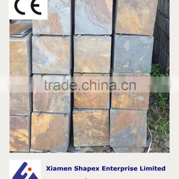 Yellow slate stone tile with superior quality on sale