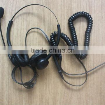 Professional noise cancelling call centre headset with QD optional